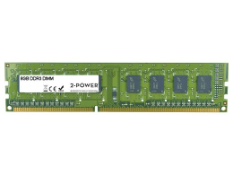 2-Power 8GB DDR3 1600 MHz DIMM atmiņas modulis, 8 , 1 x 8 , DDR3, 1600 MHz, 240-pin DIMM, zaļš