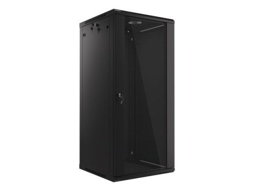 Lanberg seinale kinnitatav 19'' 27U 600x600 riiulikapp, must (klausuks)