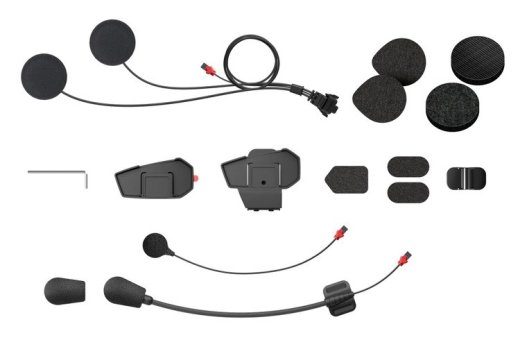 Sena SPIDER-ST1-A01 kinnituskomplekt intercomile sisseehitatud mikrofonide ja kõlaritega must