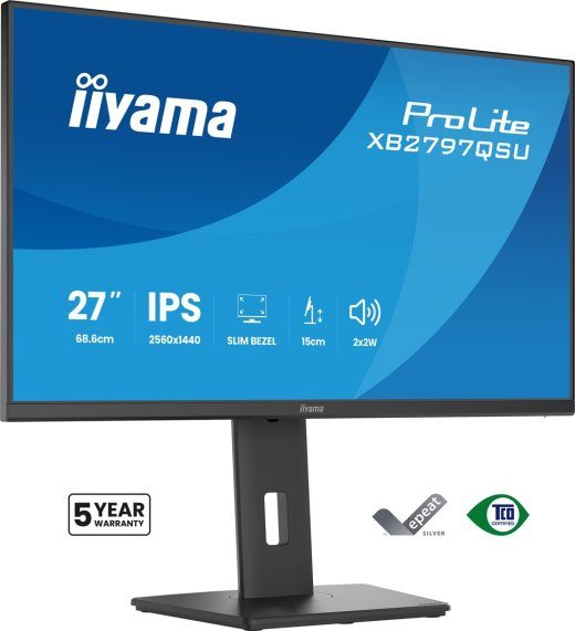 iiyama ProLite XB2797QSU-B1 68.6 cm (27") Quad HD LED Juodas Monitorius