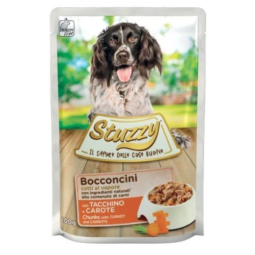STUZZY Chunks with turkey and carrots - niiske koeratoit - 100 g