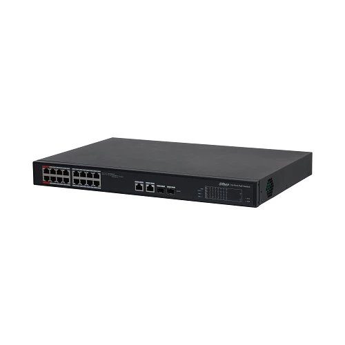 100Mbps 16-Port PoE Splitter with 2G Uplink + 2SFP, ePoE 8 Ports, ePoE up to 800m, Hi-PoE