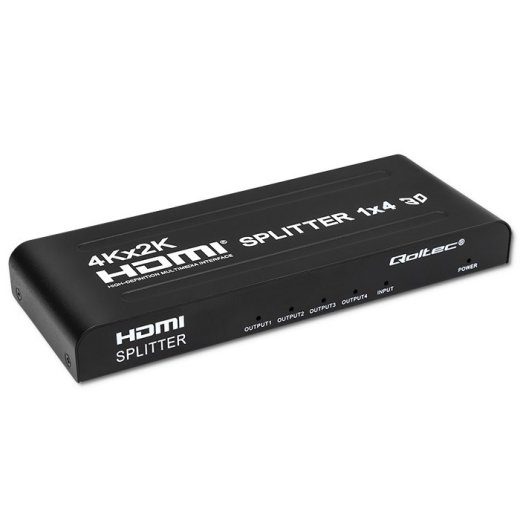 Qoltec 51798 Active HDMI Splitter 4 x HDMI 4K x 2K 3.4Gb/s