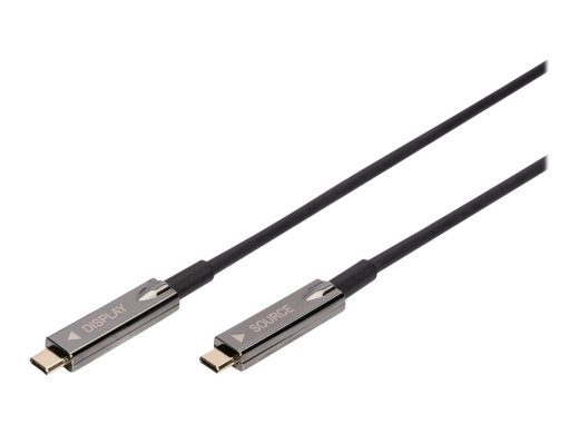 DIGITUS USB Type-C - USB Type-C AOC hübriid FO kaabel 4K 60Hz USB 3.1 SPEC 10m
