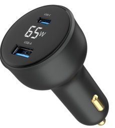 Gembird USB 2-portiga auto-laadija 65W