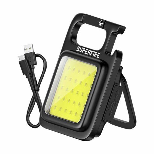 Superfire MX16 taskulamp, 600 lm, 500 mAh, USB-C, 4 režiimi