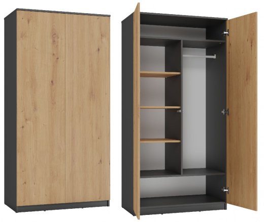 Topeshop SD-90 ANT/ART KPL magamisto ruumikappi/kappu 7 raati 2 ukse(t)