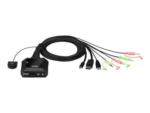 ATEN CS52DP hübriid KVM/audio/USB lüliti laual