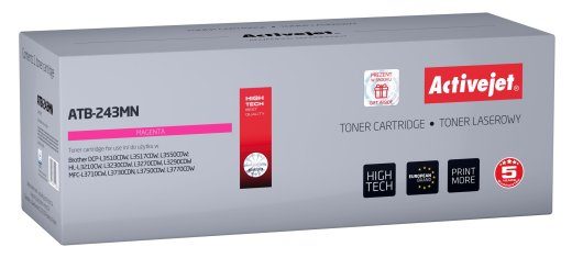 Activejet ATB-243MN taimer (asendus Brother TN-243M jaoks; Supreme; 1000 lehekülge; magenta)