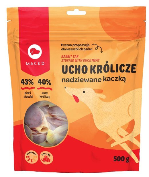 MACED Pardi koos küüliku kõrva - koera närimisvahend - 500 g