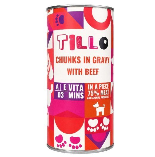 TILLO tükid graasis veiseliha – märkimunakoeratoit – 1250g