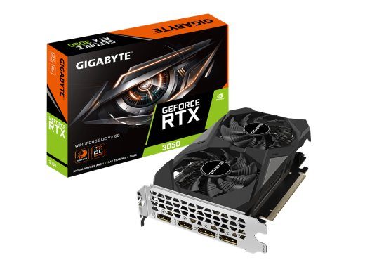 GIGABYTE GeForce RTX 3050 WindForce 2 V2 OC, 6GB GDDR6 RAM, Graafika kaart