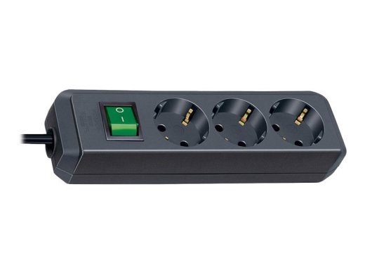 Brennenstuhl Eco-Line voolupikendkaabel 3-pistikuline must 1.5m