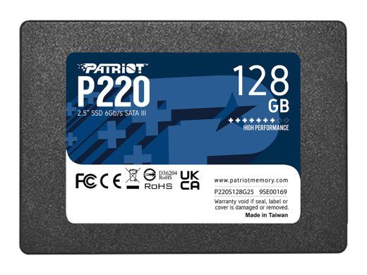 Patriot P220 128GB 2.5'' SATA III SSD