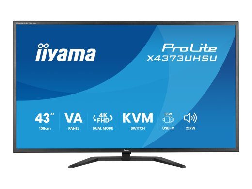 iiyama ProLite X4373UHSU-B2 43" 4K (3840 x 2160) HDMI DisplayPort Monitor 60Hz