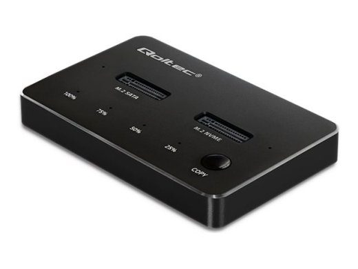 QOLTEC 52274 M.2 SSD diskų dokavimo stotelė NVMe SATA USBC DUAL 2 x 2TB