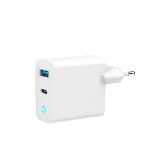 LAADURI USB 65W 2PORTI/TA-UC-PDQC65L-W-01 GEMBIRD