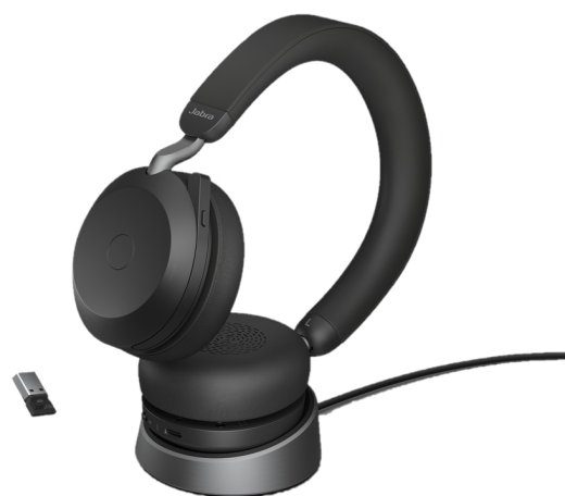 Jabra Evolve2 75 juhtmevaba kõrvaklapp must
