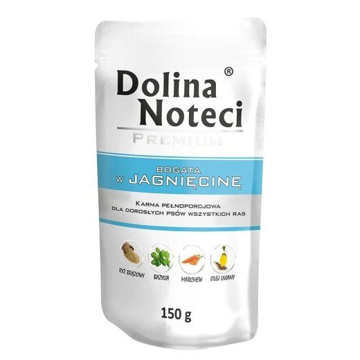 Dolina Noteci Premium rikas lambaliha poolest märgkoeratoit - 150 g