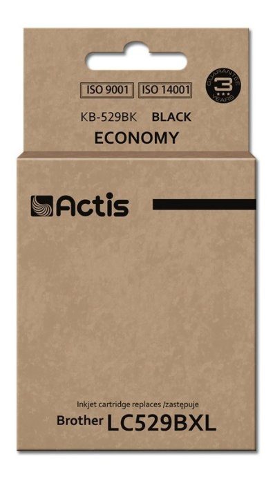 Actis KB-529Bk Tint (asendus Brother LC529BK jaoks; Standard; 58 ml; must)
