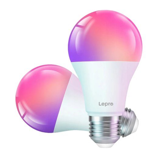LEPRO B1--2 Išmanusis LED E27 Wi-Fi lempų sriuba, 2-ka