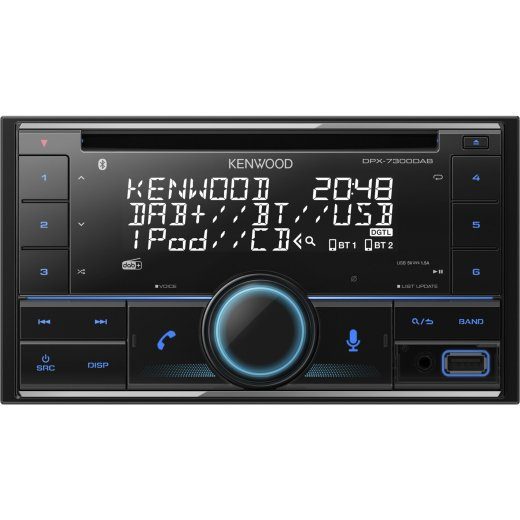 Kenwood Electronics DPX-7300DAB Must Bluetooth DAB Raadio