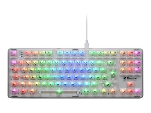 Sharkoon Crystal Shark mehaaniline RGB juhtmevaba saksa klaviatuur