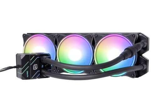Alphacool Eisbaer Pro Aurora 360 Protsessori kõik ühes vedeljahutussüsteem, 12 cm, must, valge