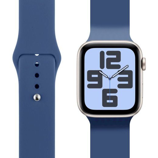 OBAL:ME Silicone Strap for Apple Watch 42-49mm M-L / blue