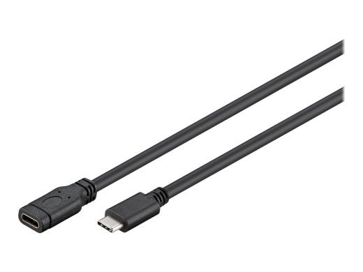 goobay USB Type-C pikenduskaabel 1m must