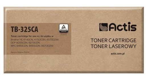 Actis TB-325CA Toner (asendaja Brother TN-325C; Standard; 3500 lehekülge; tsüaani)