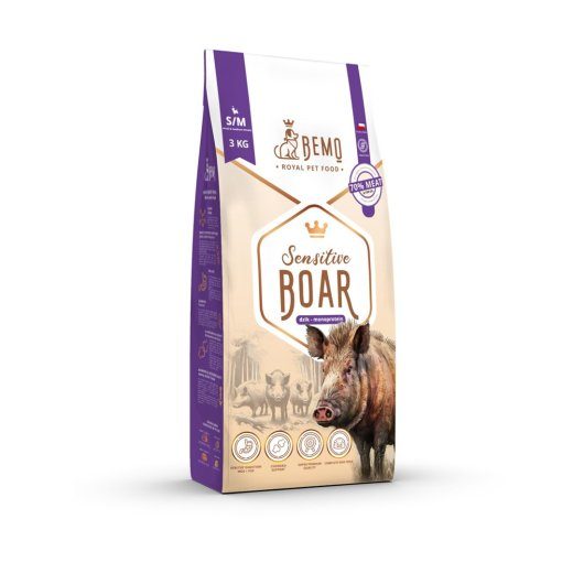 BEMO Sensitive Boar Small/Medium Kuiv Kassitoit 3kg