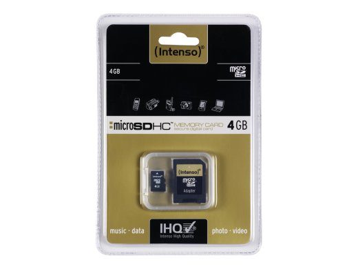 Intenso 4GB microSDHC kortelė