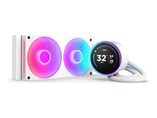 NZXT Kraken Elite 240 RGB Jahutussüsteem 1-pack Valge 2 x 120 mm