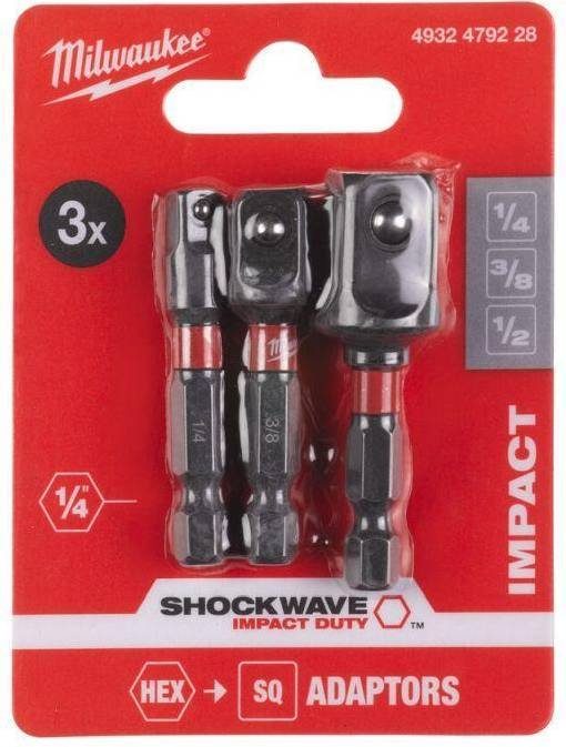 Milwaukee Shockwave 3-Delt adapterikomplekt