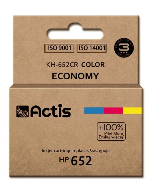 Actis KH-652CR tint (asendub HP 652 F6V24AE-ga; Standardne; 15 ml; värviline)