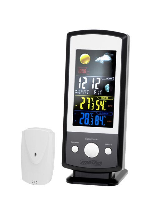 Mesko MS 1177 Black Colorful Digital Display Weather station