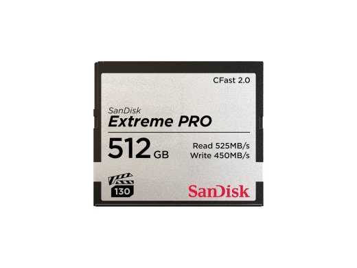 SanDisk Extreme Pro CFast 2.0 kaart 512GB 525MB/s