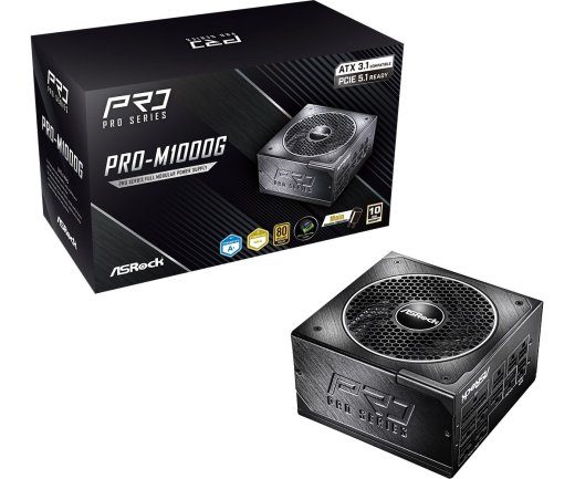 Asrock PRO-M1000G 1000W 80 PLUS Gold toiteseade
