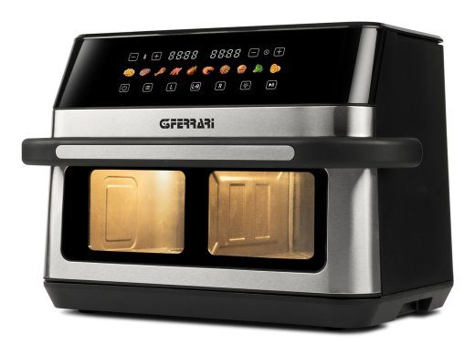 G3 Ferrari G10223 Friitur Dubbel 12 L Stand-alone 2200 W Kuum Õhu Friitur Must, Roosttooli