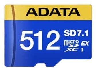 MÄLUKARTU MICRO SDXC 512GB SD7.1/UD512GEX3L1-C ADATA
