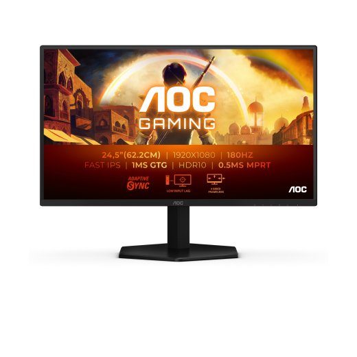 AOC 25G42E 62.2.cm (24.5") FHD IPS mängimonitoor 16:9 HDMI/DP 180Hz 1ms G-Sync