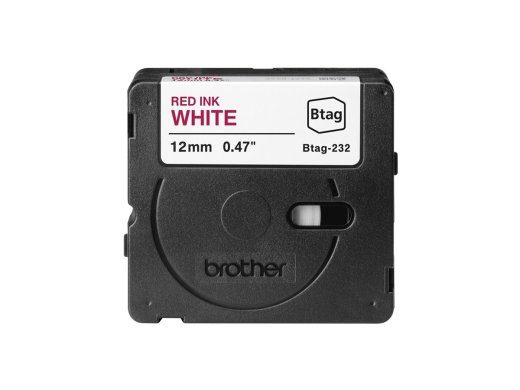 Brother BTAG-232 Punane valgel Btag