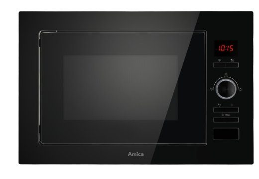 Amica AMMB25E3GB Įmontuojama mikrobangų krosnelė 25 L 900 W Juoda