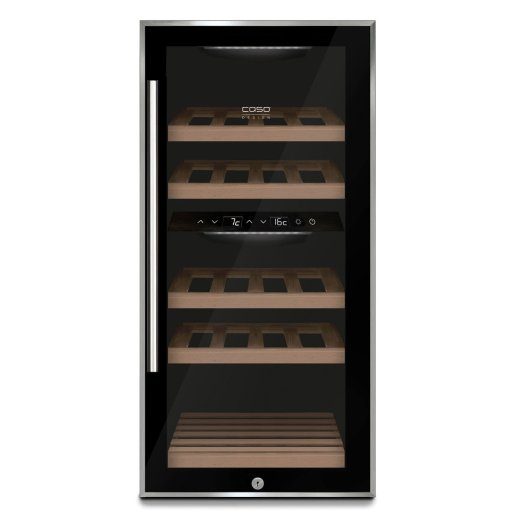 Caso Wine cooler WineComfort 24 Energy efficiency class G Showcase Bottles capacity 24 bottles Cooling type Compressor technology Black