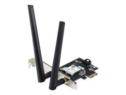 Asus AX1800 Dual-Band Bluetooth 5.2 PCIe Wi-Fi Adapter PCE-AX1800 802.11ax 574+1201 Mbit/s Mesh Support No MU-MiMO Yes No mobile broadband Antenna
