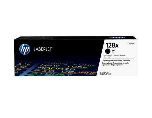HP 128A must 2000-lehekülje tooner CE320A