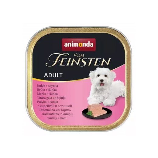 ANIMONDA Vom Feinsten Adult Turkey with ham - niiske koeratoit - 150g