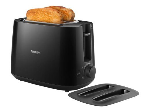 Philips Daily Collection HD2582 Toster, Must
