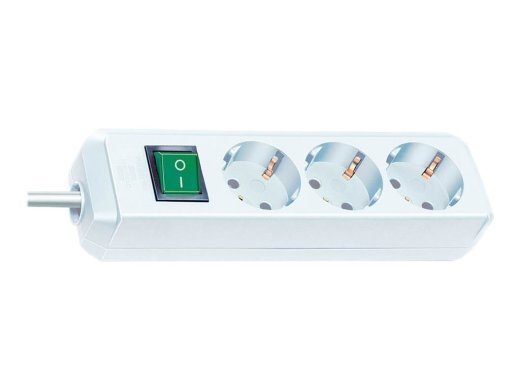 Brennenstuhl Eco-Line voolupikendkaabel 3-pistikuline valge 1.5m